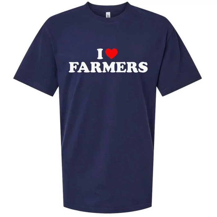 I Love Farmers I Heart Farmers Sueded Cloud Jersey T-Shirt