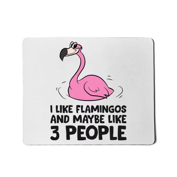 I Like Flamingos And Maybe Like 3 People Flamingos Mousepad