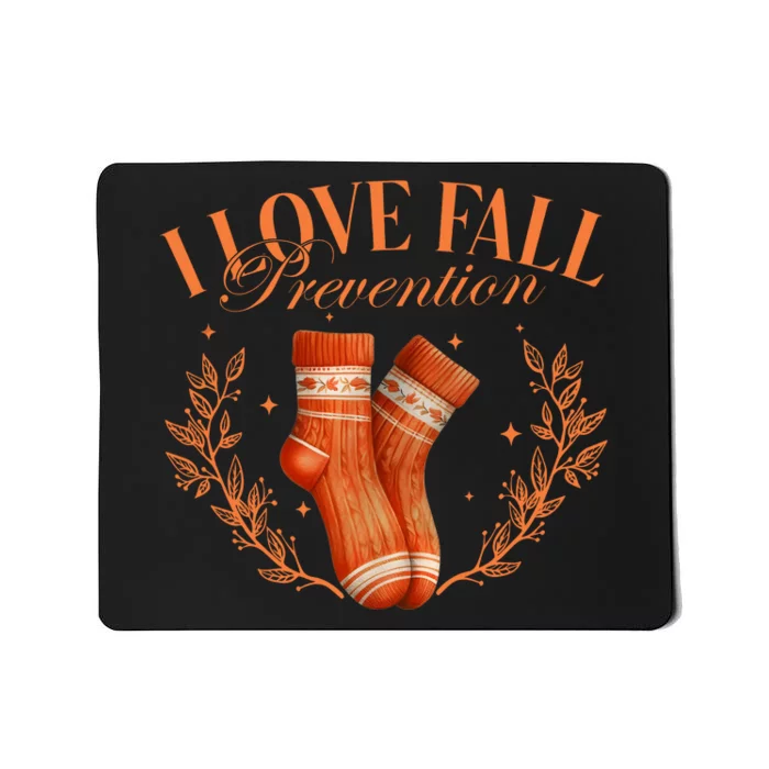 I Love Fall Prevention Thanksgiving Nurse Mousepad