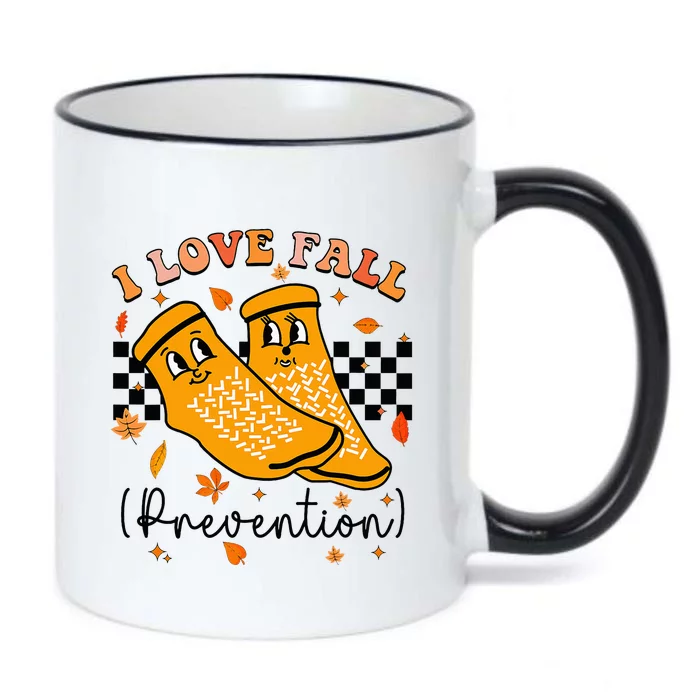 I Love Fall Prevention Fall Physical Therapy Black Color Changing Mug