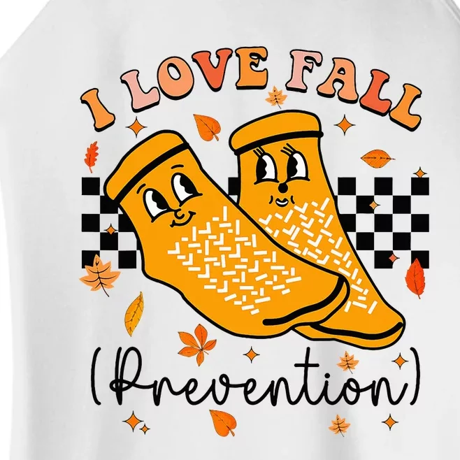 I Love Fall Prevention Fall Physical Therapy Women’s Perfect Tri Rocker Tank