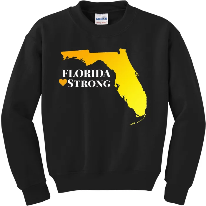 I Love Florida Florida Strong Kids Sweatshirt