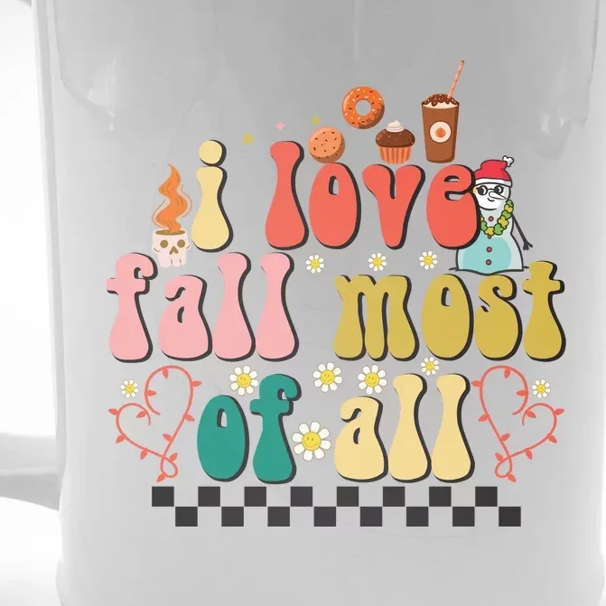 I Love Fall Most Of All Front & Back Beer Stein