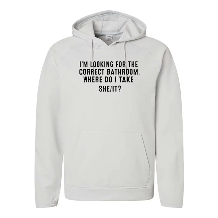 I’M Looking For The Correct Bathroom Where Do I Take A She It Performance Fleece Hoodie