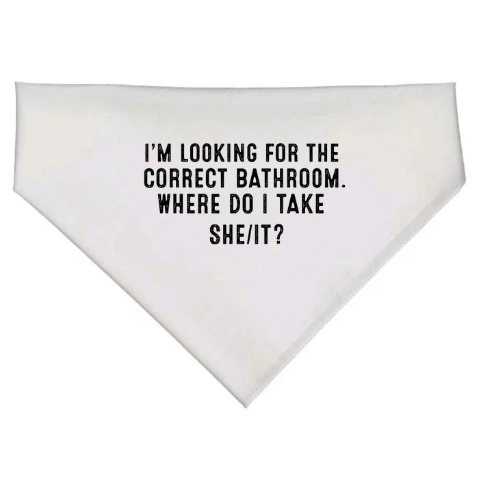 I’M Looking For The Correct Bathroom Where Do I Take A She It USA-Made Doggie Bandana