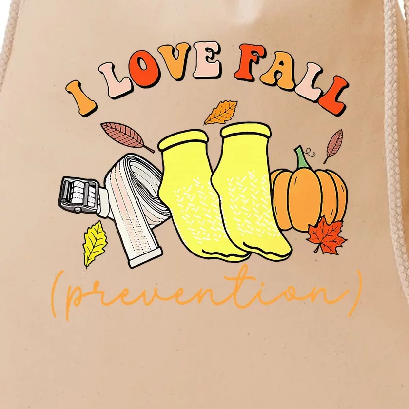 I Love Fall Drawstring Bag