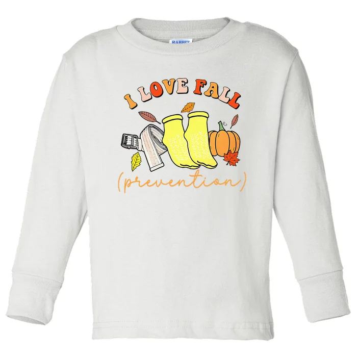 I Love Fall Toddler Long Sleeve Shirt