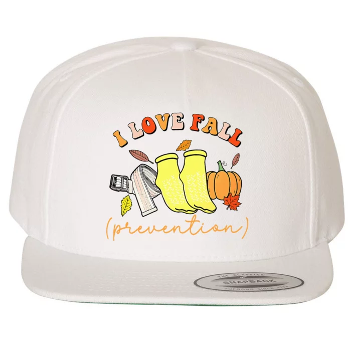 I Love Fall Wool Snapback Cap