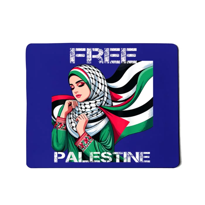 I Love Free Palestine Flag Save Gaza Strip Palestinian Mousepad