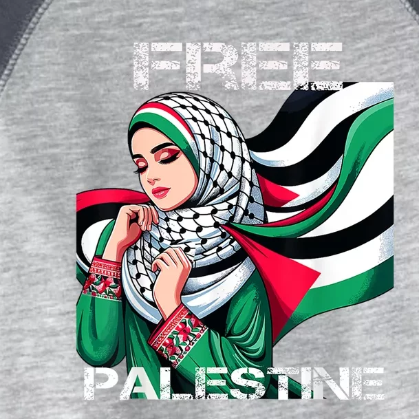 I Love Free Palestine Flag Save Gaza Strip Palestinian Toddler Fine Jersey T-Shirt