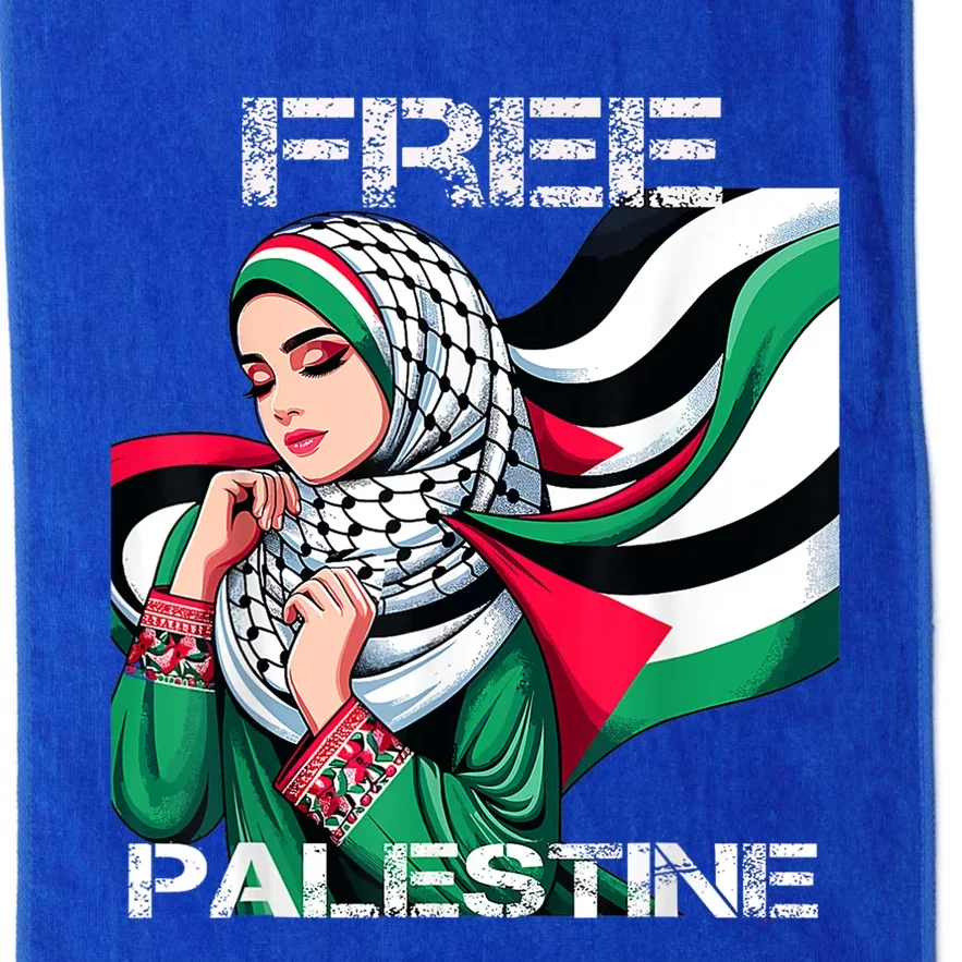 I Love Free Palestine Flag Save Gaza Strip Palestinian Platinum Collection Golf Towel