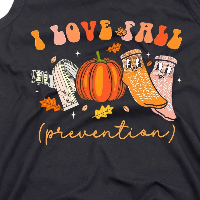 I Love Fall Prevention Fall Physical Therapy Tank Top