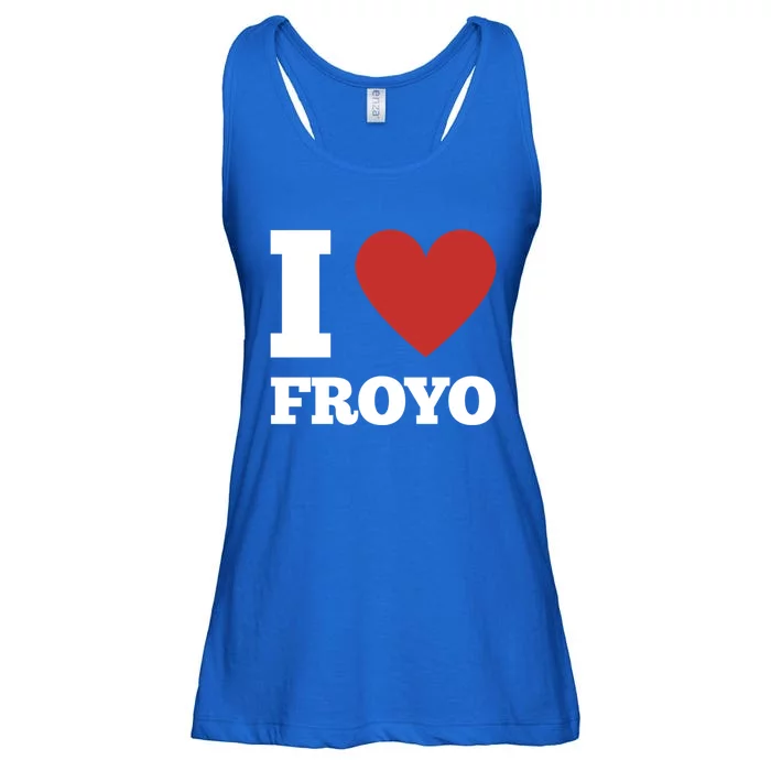 I Love Froyo Frozen Yogurt Lover National Froyo Day Funny Gift Ladies Essential Flowy Tank