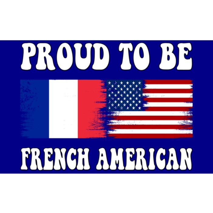 I Love France I Love Usa Proud To Be French American Flag Gift Bumper Sticker