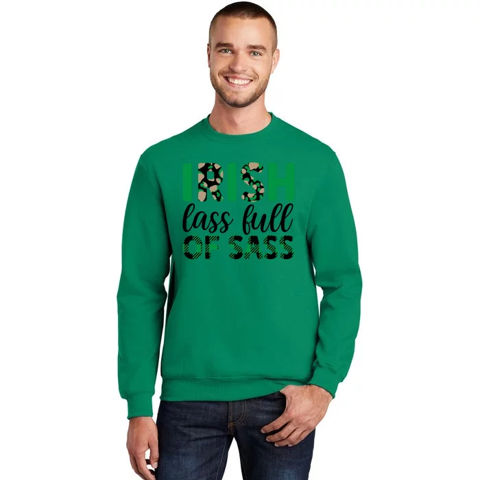 Irish Lass Full Of Sass Green Plaid St Patricks Day Sweatshirt