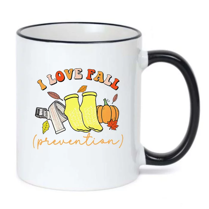 I Love Fall Gift Black Color Changing Mug