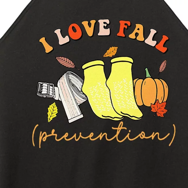 I Love Fall Gift Women’s Perfect Tri Rocker Tank