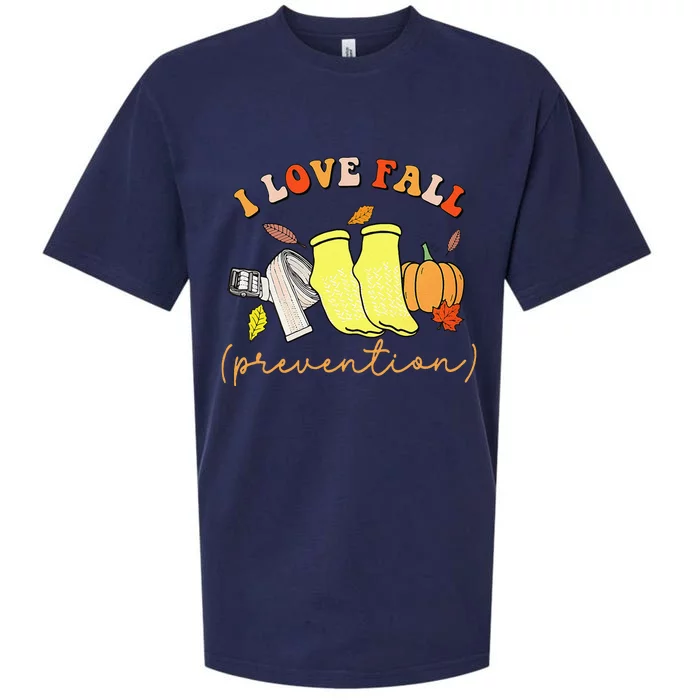 I Love Fall Gift Sueded Cloud Jersey T-Shirt