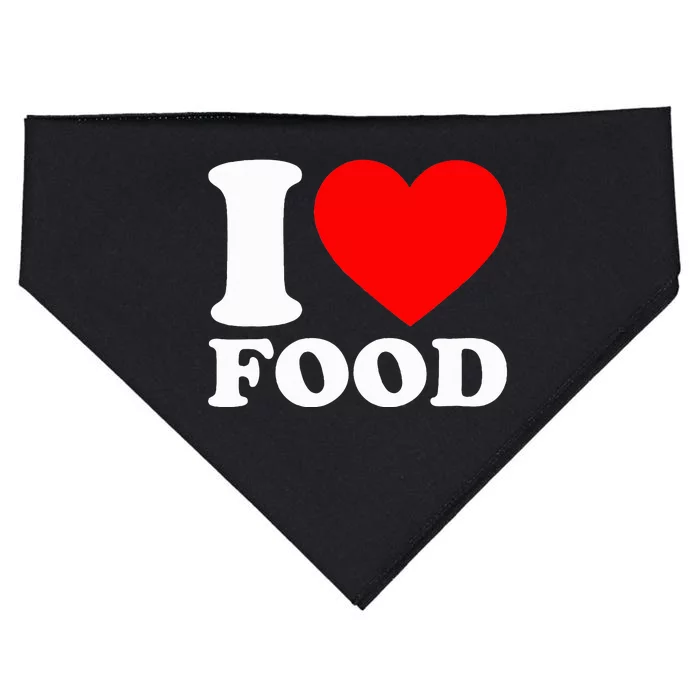 I Love Food USA-Made Doggie Bandana