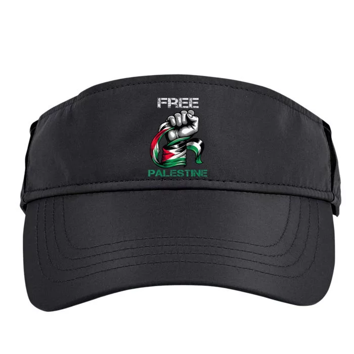 I Love Free Palestine Flag Save Gaza Strip Palestinian Adult Drive Performance Visor