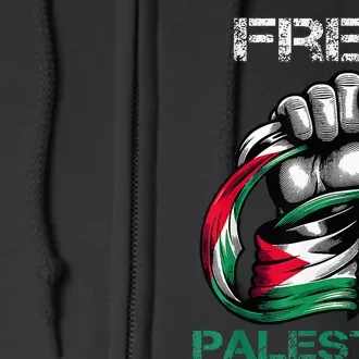 I Love Free Palestine Flag Save Gaza Strip Palestinian Full Zip Hoodie