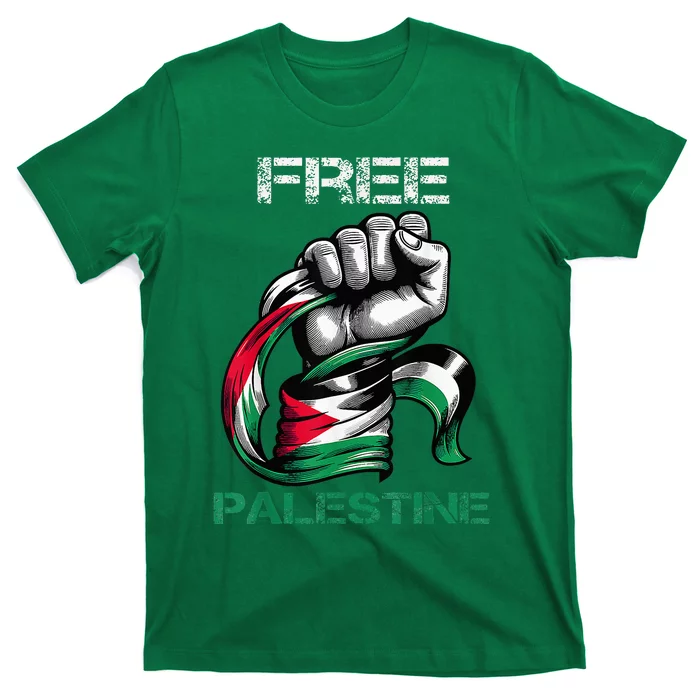 I Love Free Palestine Flag Save Gaza Strip Palestinian T-Shirt ...