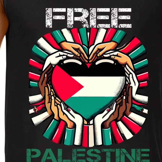 I Love Free Palestine Flag Save Gaza Strip Palestinian Comfort Colors® Tank Top