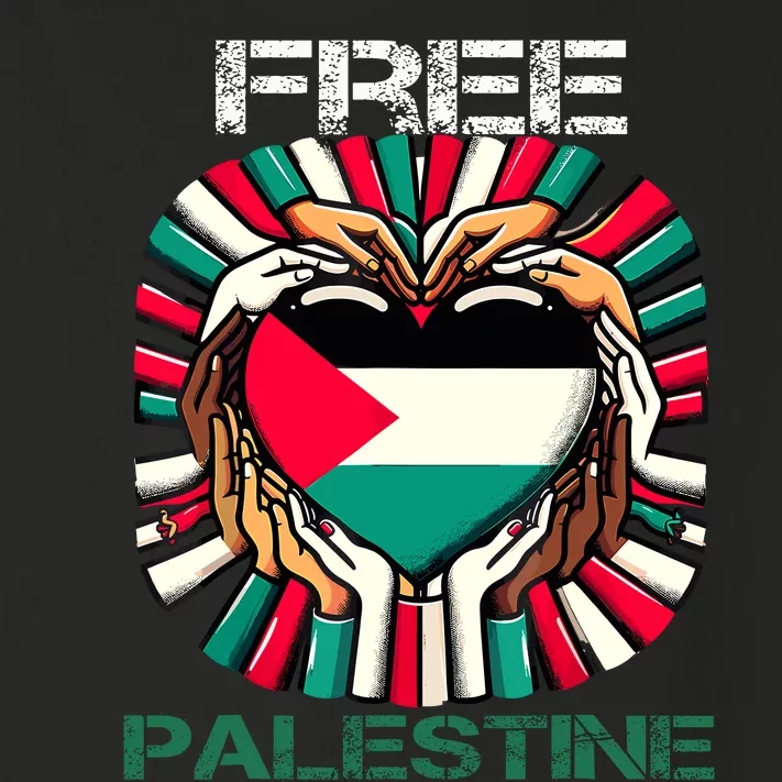 I Love Free Palestine Flag Save Gaza Strip Palestinian Toddler Long Sleeve Shirt