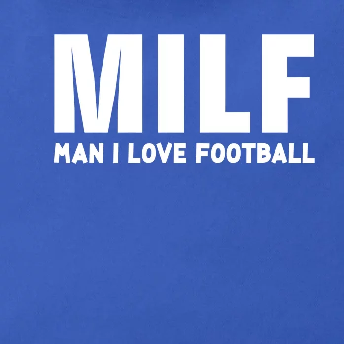 I Love Football Milf Gift Funny Football Gift Zip Tote Bag