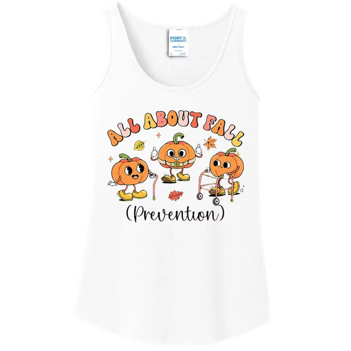 I Love Fall Prevention Fall Occupational Therapy Ot Ladies Essential Tank