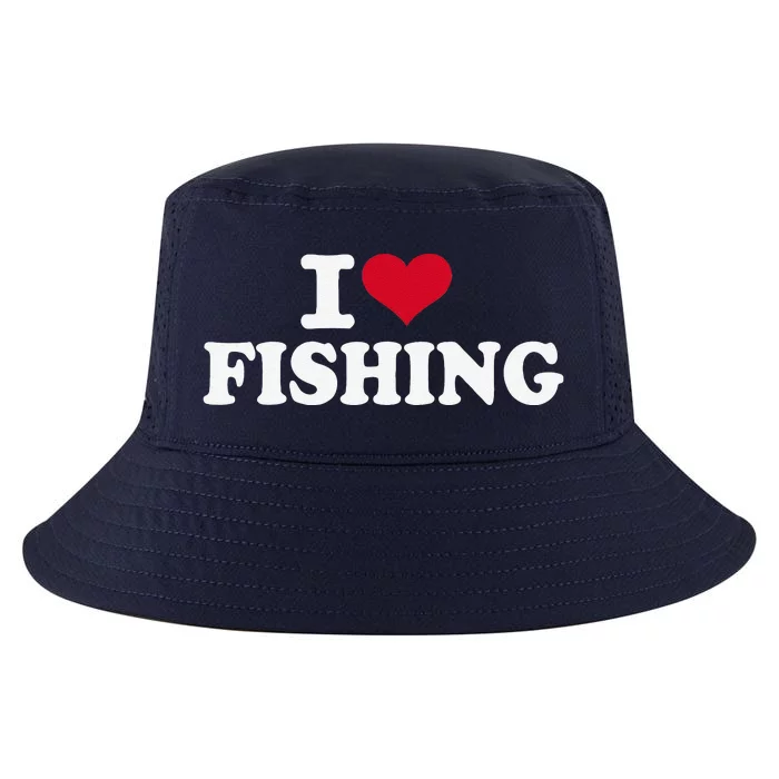 I Love Fishing Cool Comfort Performance Bucket Hat