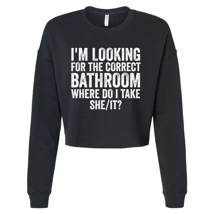 I’M Looking For The Correct Bathroom Where Do I Take She It Cropped Pullover Crew