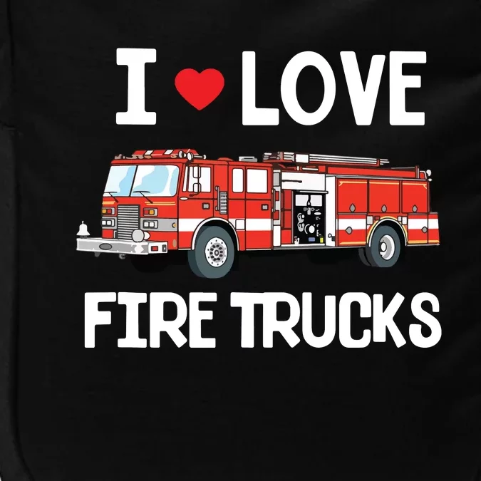 I Love Fire Trucks Kids Impact Tech Backpack