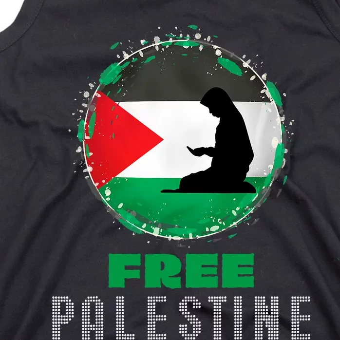 I Love Free Palestine Flag Save Gaza Strip Palestinian Gifts Tank Top