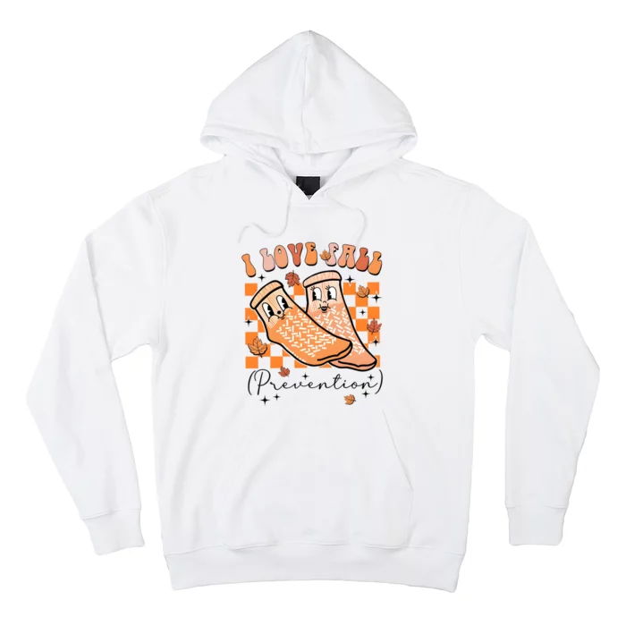 I Love Fall Prevention Thanksgiving Nurse Hoodie