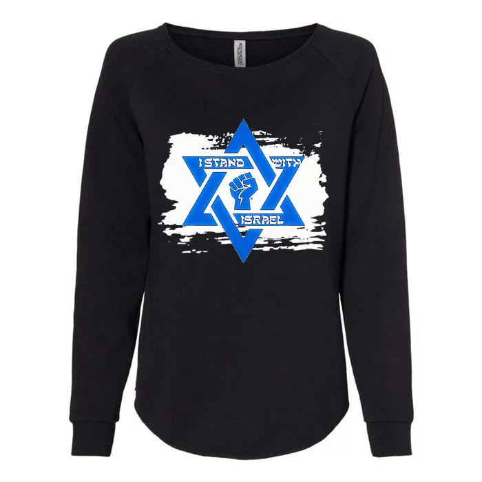 Israel Love Flag I Stand With Israel Heritage Israeli Flag Womens California Wash Sweatshirt