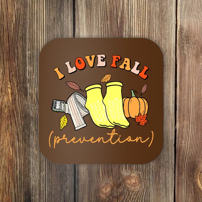 I Love Fall Prevention Halloween Coaster