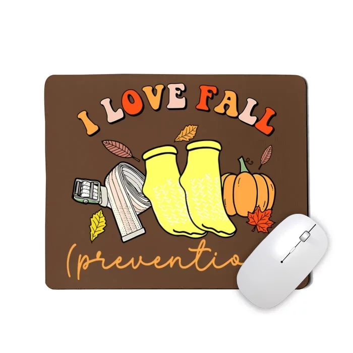 I Love Fall Prevention Halloween Mousepad