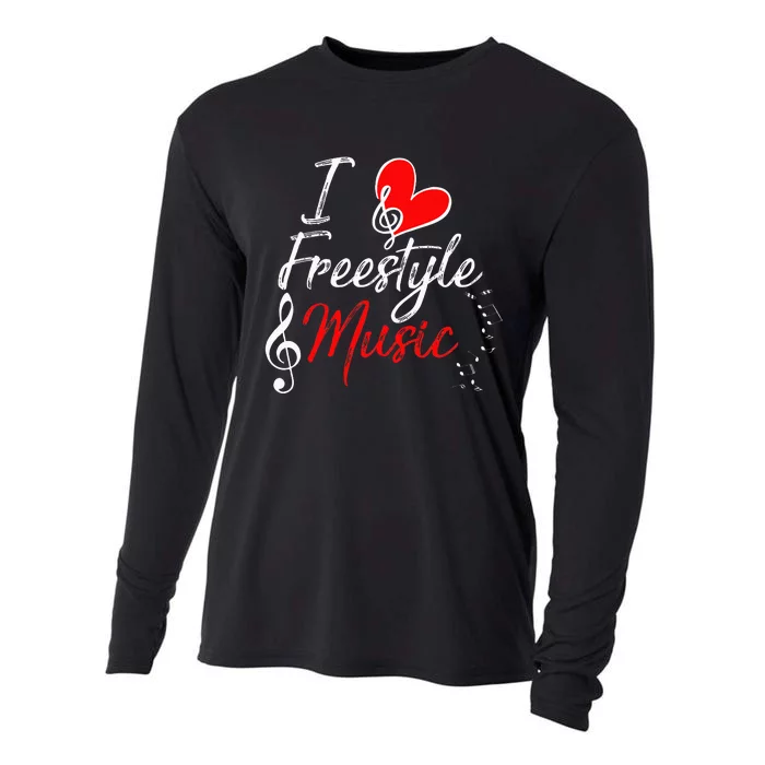 I Love Freestyle Music Cooling Performance Long Sleeve Crew