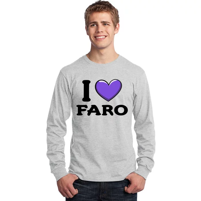 I Love Faro Portugal Proud Portugal Citizen Vacation Gift Tall Long Sleeve T-Shirt