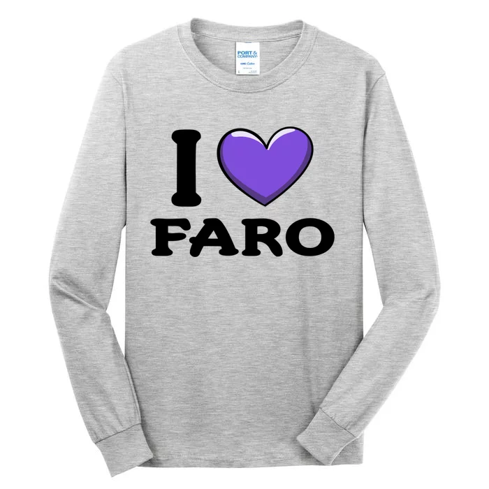 I Love Faro Portugal Proud Portugal Citizen Vacation Gift Tall Long Sleeve T-Shirt