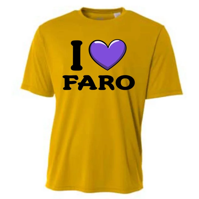 I Love Faro Portugal Proud Portugal Citizen Vacation Gift Cooling Performance Crew T-Shirt