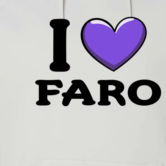 I Love Faro Portugal Proud Portugal Citizen Vacation Gift Performance Fleece Hoodie