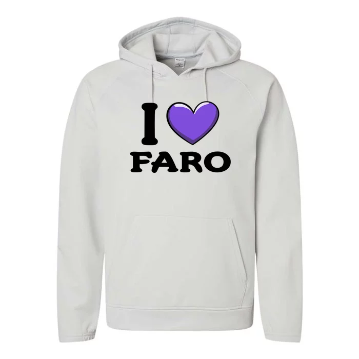 I Love Faro Portugal Proud Portugal Citizen Vacation Gift Performance Fleece Hoodie