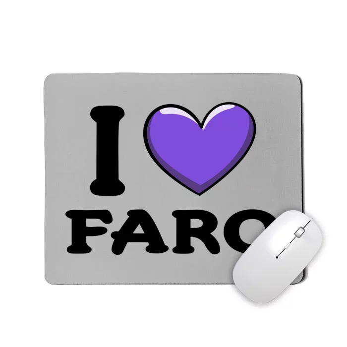 I Love Faro Portugal Proud Portugal Citizen Vacation Gift Mousepad