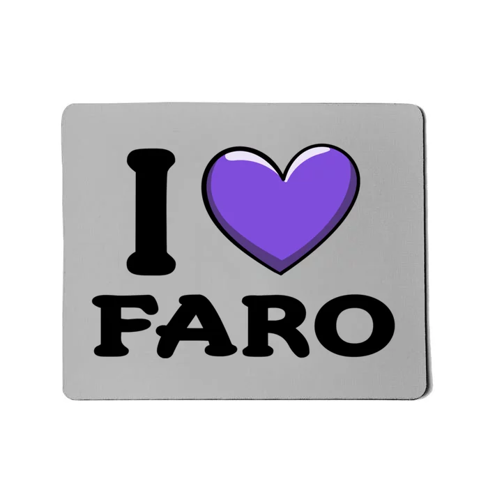 I Love Faro Portugal Proud Portugal Citizen Vacation Gift Mousepad