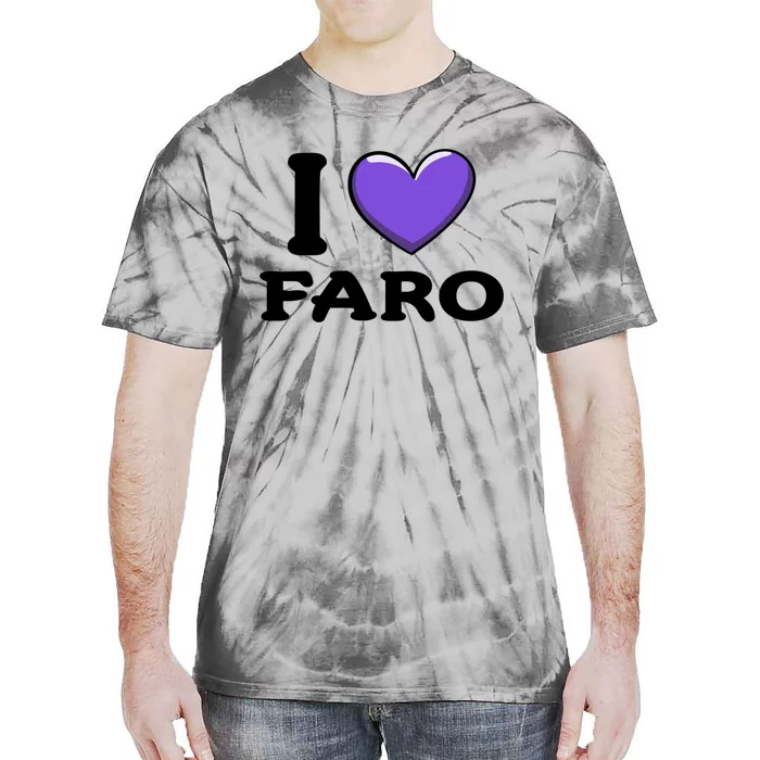 I Love Faro Portugal Proud Portugal Citizen Vacation Gift Tie-Dye T-Shirt