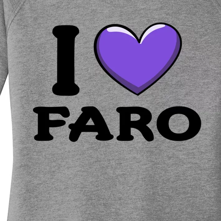 I Love Faro Portugal Proud Portugal Citizen Vacation Gift Women's Perfect Tri Tunic Long Sleeve Shirt