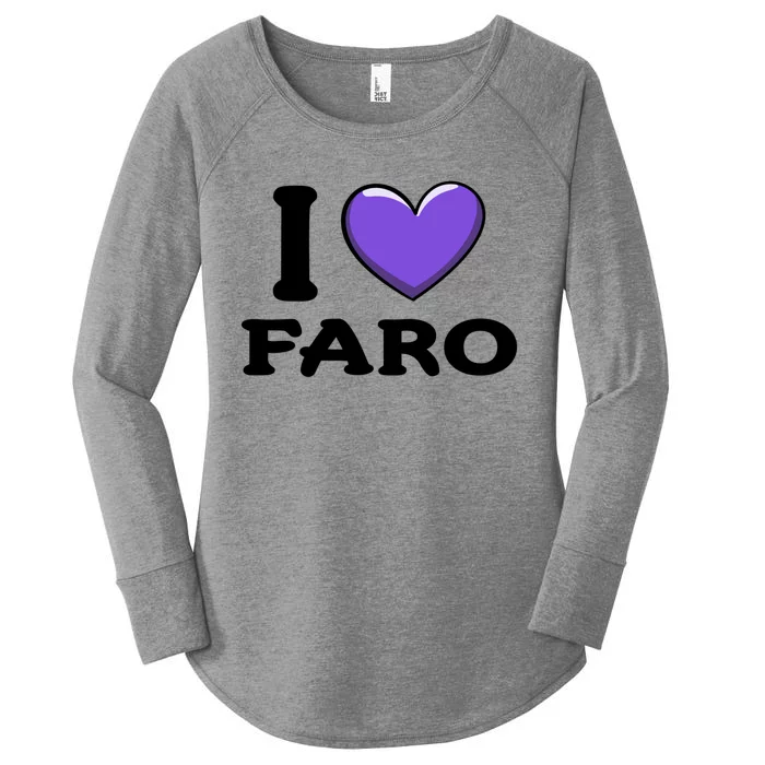 I Love Faro Portugal Proud Portugal Citizen Vacation Gift Women's Perfect Tri Tunic Long Sleeve Shirt