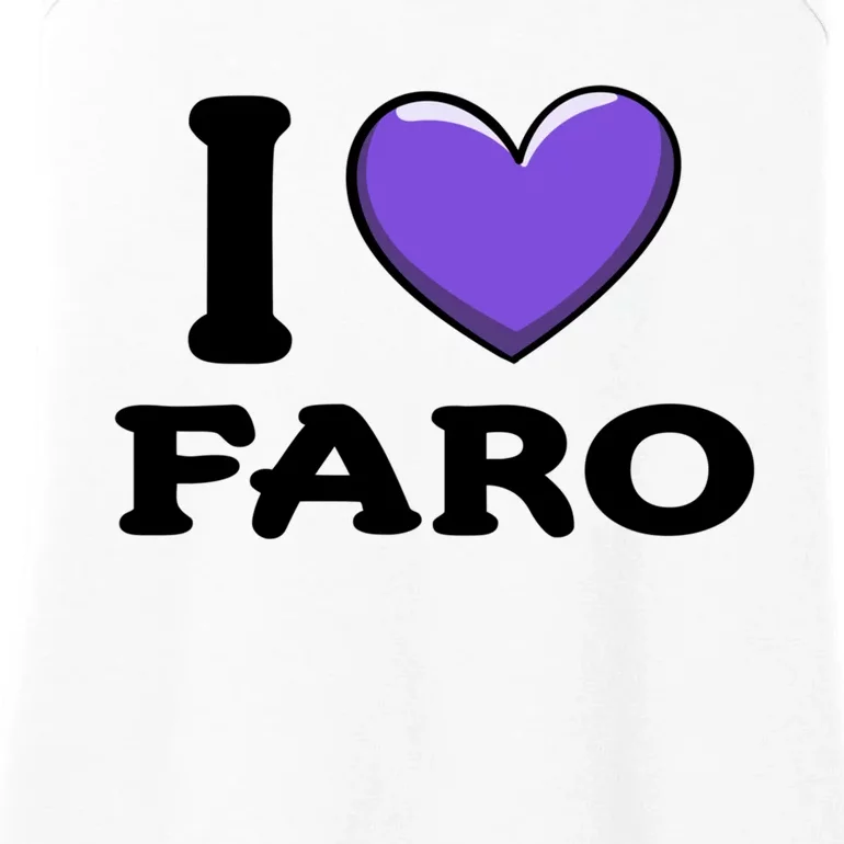 I Love Faro Portugal Proud Portugal Citizen Vacation Gift Ladies Essential Tank